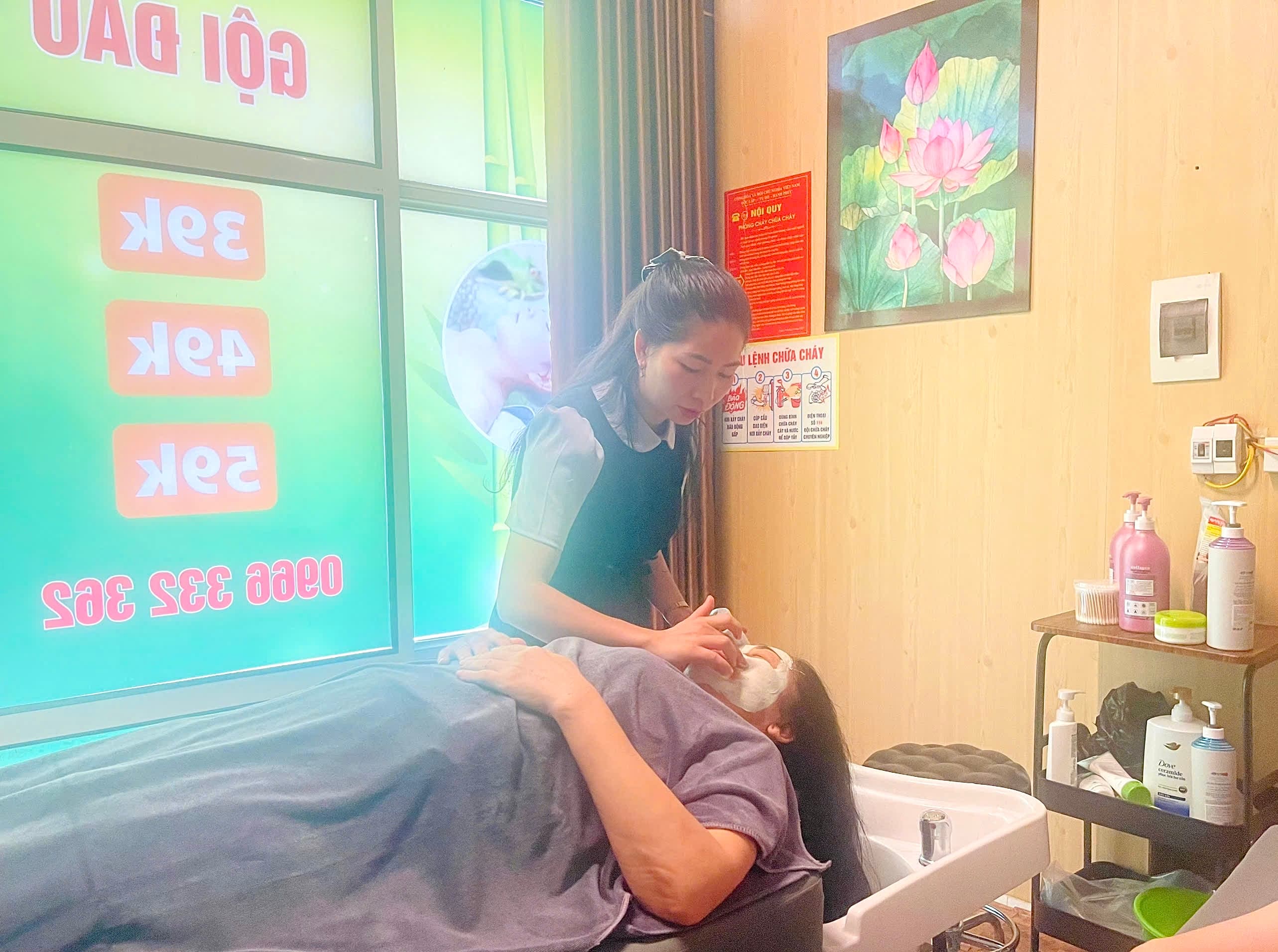 Gội đầu thư giãn